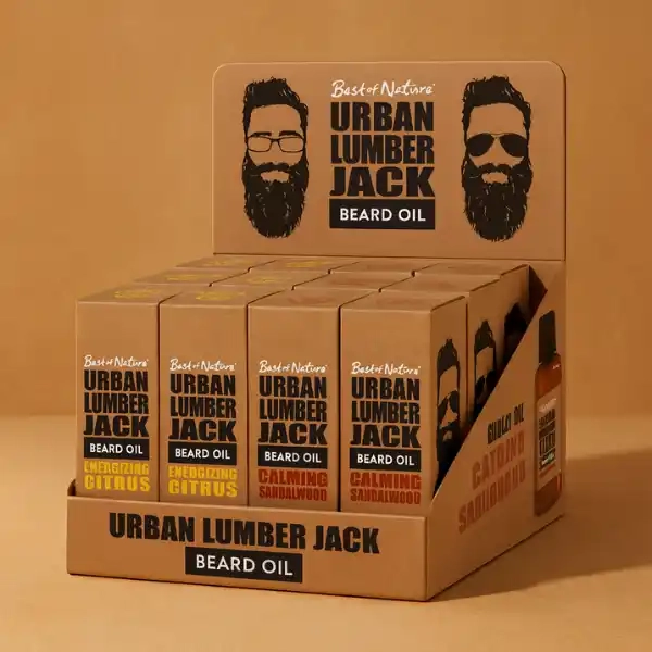 Custom Beard Oil Boxes